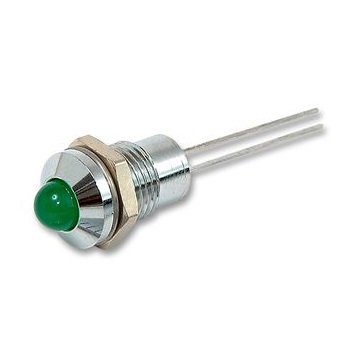 Ø5mm LED Metal Green