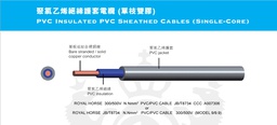 ROYAL HORSE PVC/PVC Cable /m White